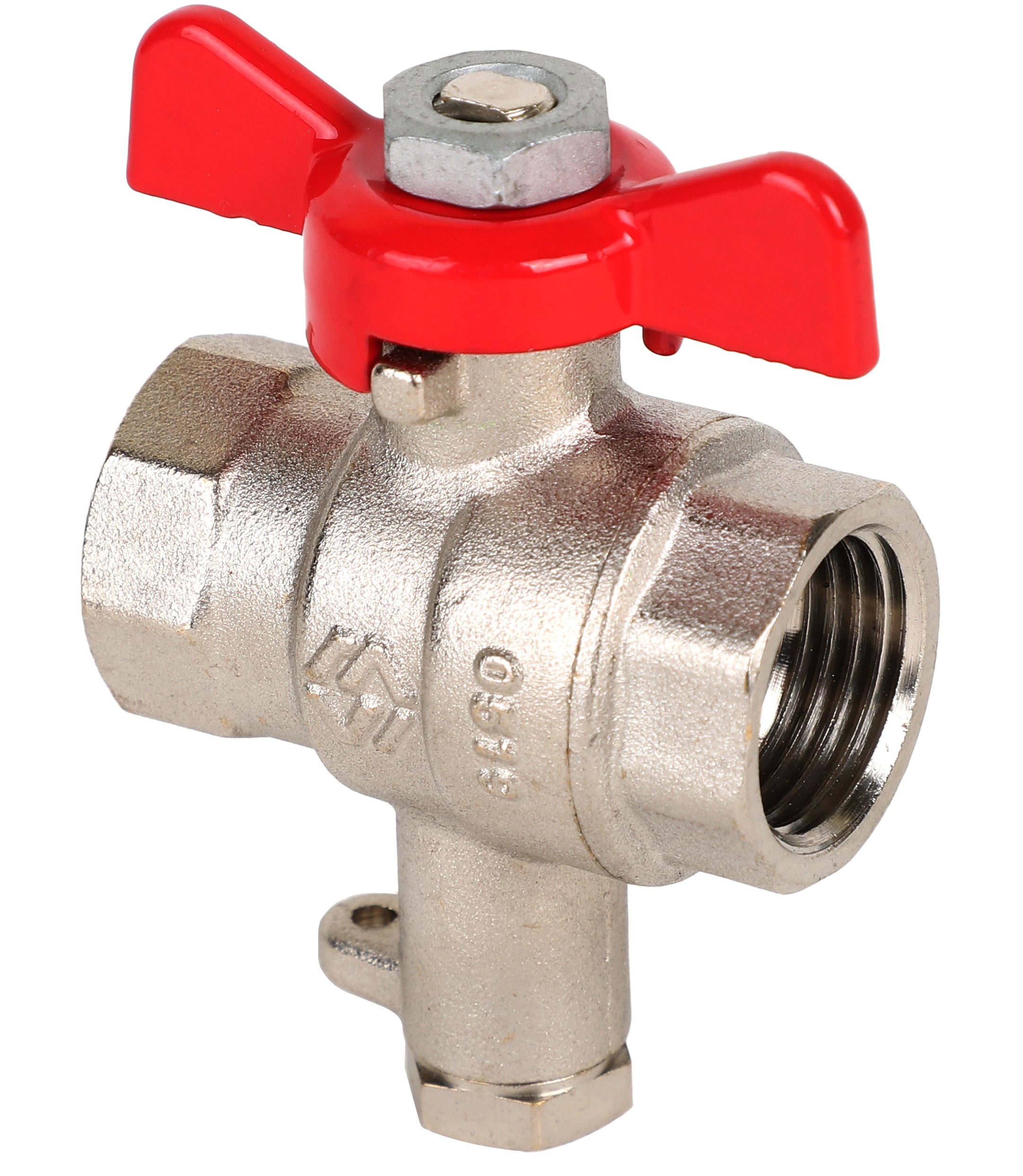 Кран для подключения термодатчика. бабочка 3/4x9 мм BV.649.05