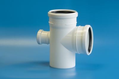 Крестовина однопл. для бесш. кан-и из ПП Ø 110х110х50/87,5˚ РТП 36545