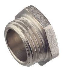 Заглушка лат. никель.Дн 15 наруж. резьб. 