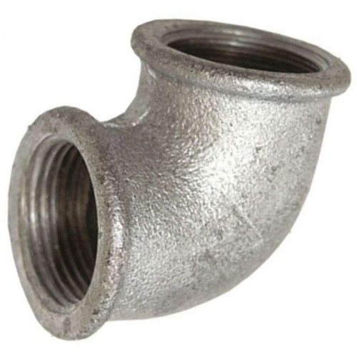 Угольник чуг. оцинкованный Ду15