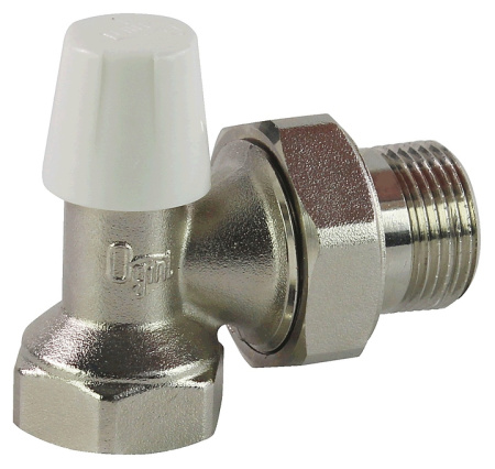 Клапан запорный угловой для рад. Ogint Ду 20